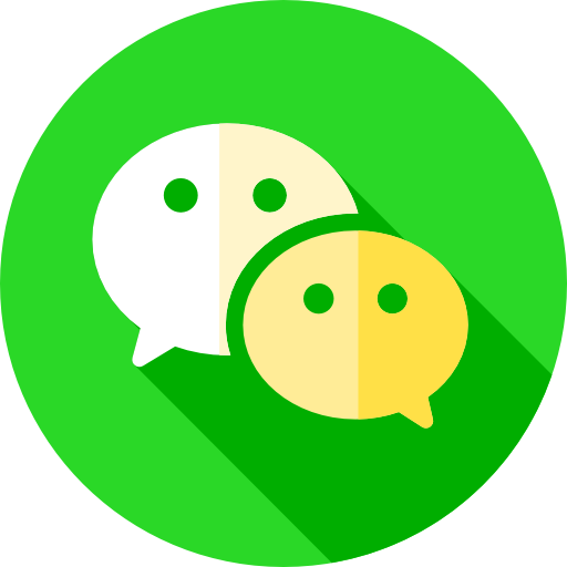 Wechat Flat Circular Flat icon