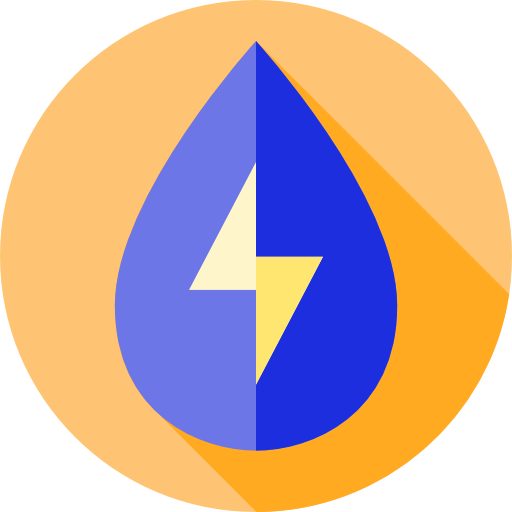 energía del agua icono gratis