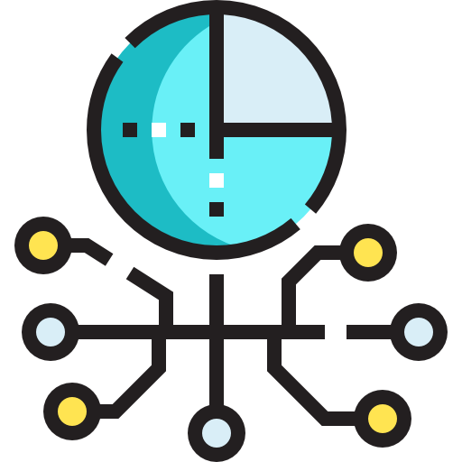 Icono De Datos Detailed Straight Lineal Color