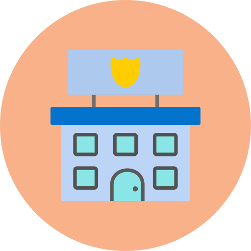 estación de policía icono gratis