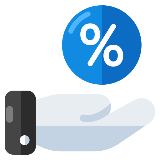 rabais Icône gratuit