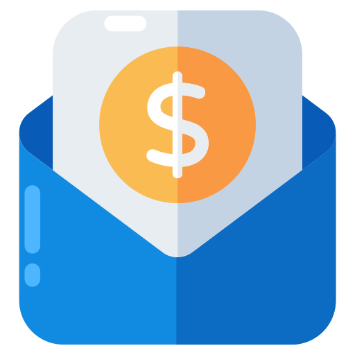 correo financiero icono gratis