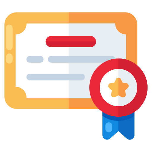 certificado icono gratis