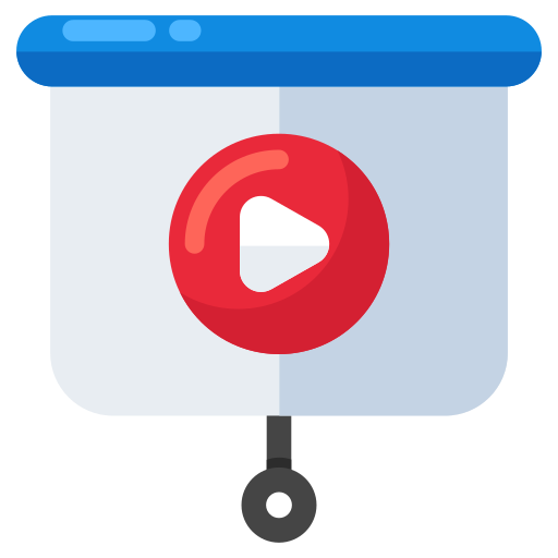 presentación icono gratis