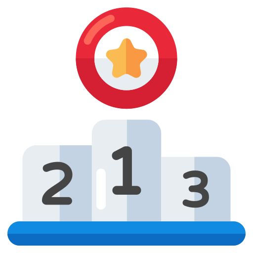 podio de clasificación icono gratis