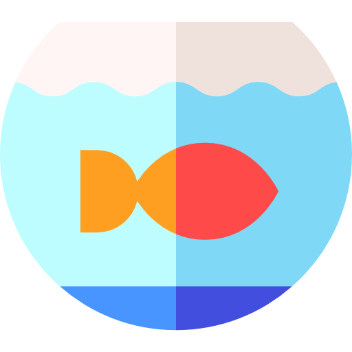 Fish bowl Basic Straight Flat icon