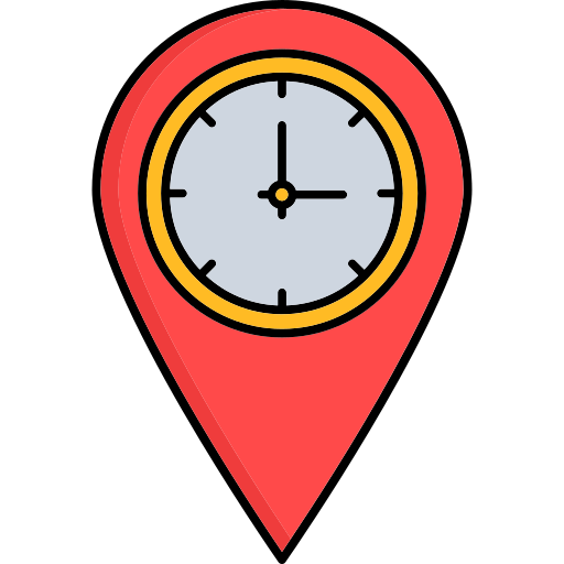 heure de localisation Icône gratuit heure de localisation Icône gratuit