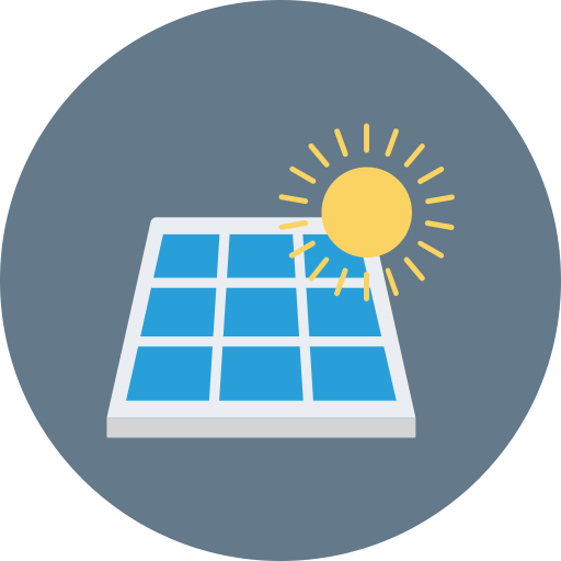 panel solar icono gratis