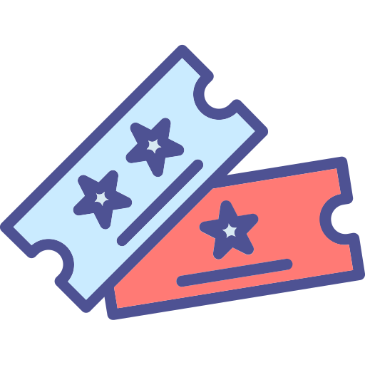 entradas de cine icono gratis