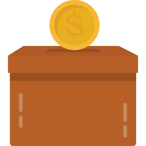 caja de dinero icono gratis