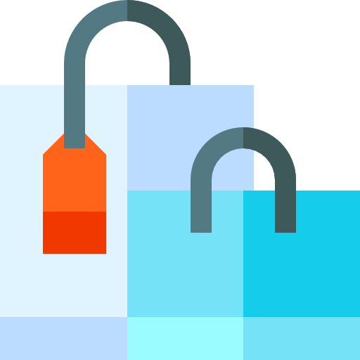 Shopping bag Basic Straight Flat icon