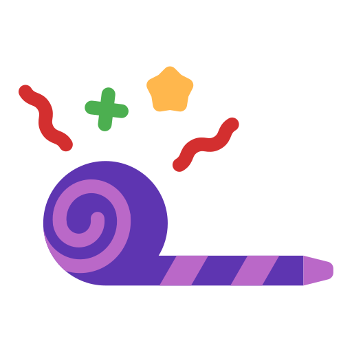 soplador de fiesta icono gratis