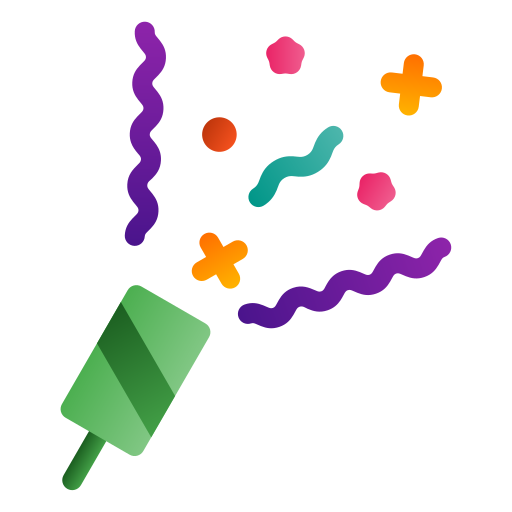 Party popper free icon