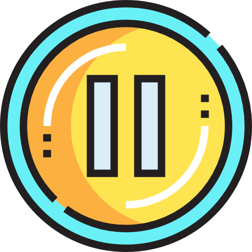 yellow pause icon