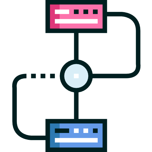 diagrama de flujo icono gratis