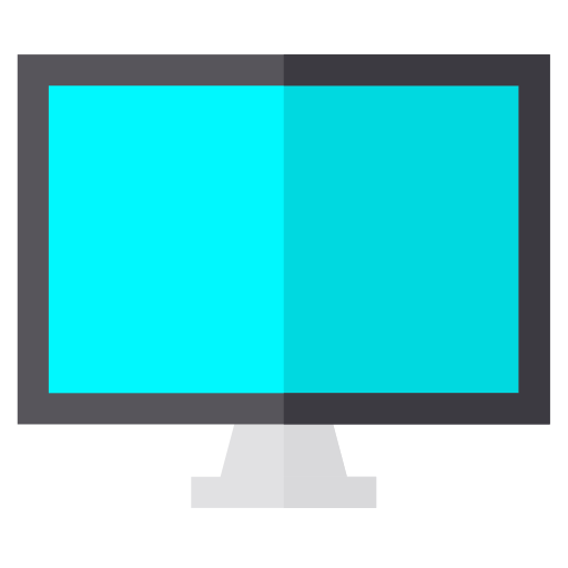 Computer Basic Straight Flat icon