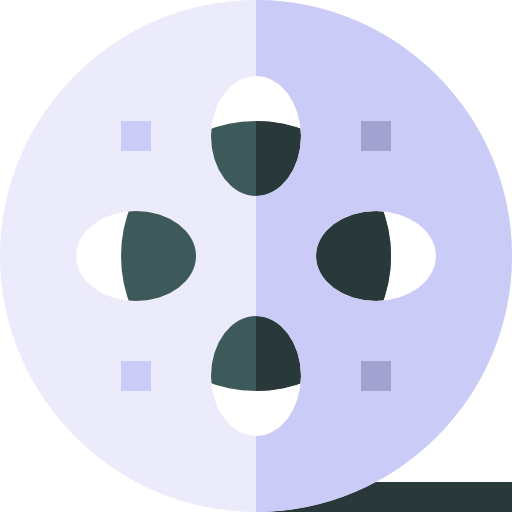 carrete de película icono gratis