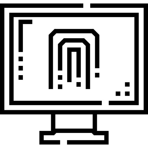 huella dactilar icono gratis