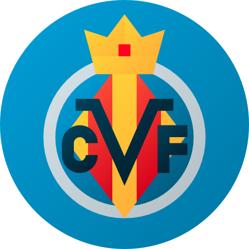 Villarreal Icon Flat Circular Gradient