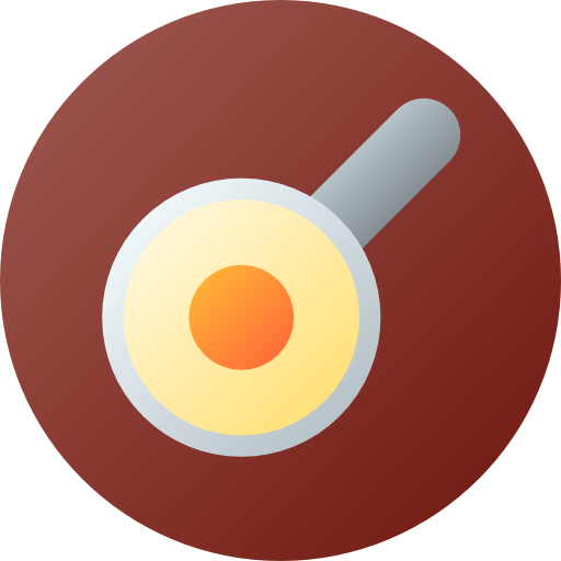 huevo frito icono gratis