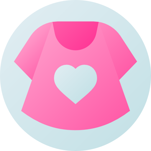 Baby dress Flat Circular Gradient icon