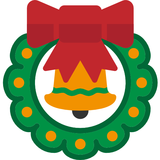 corona de navidad icono gratis