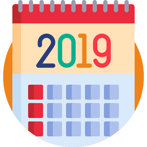 2019 - Free time and date icons