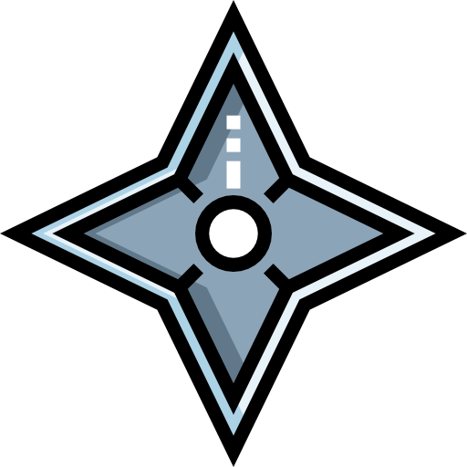 Shuriken Detailed Straight Lineal color icon