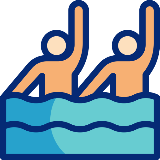 natación sincronizada icono gratis