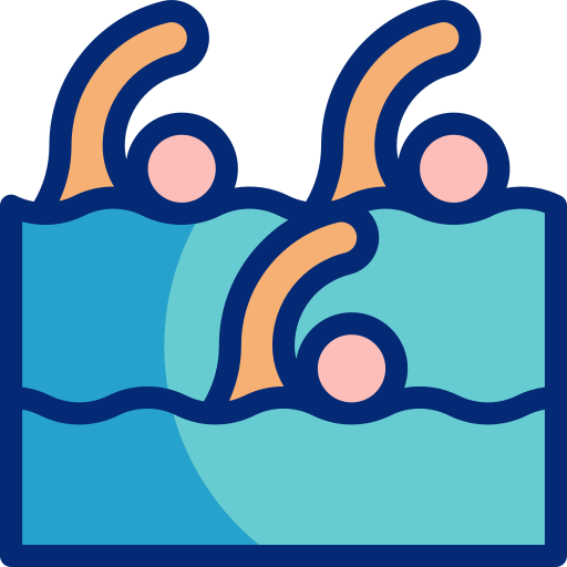 natación sincronizada icono gratis