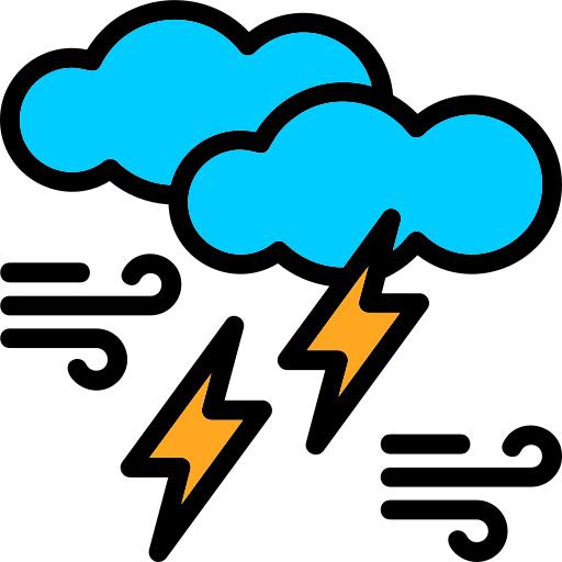 nube de tormenta icono gratis