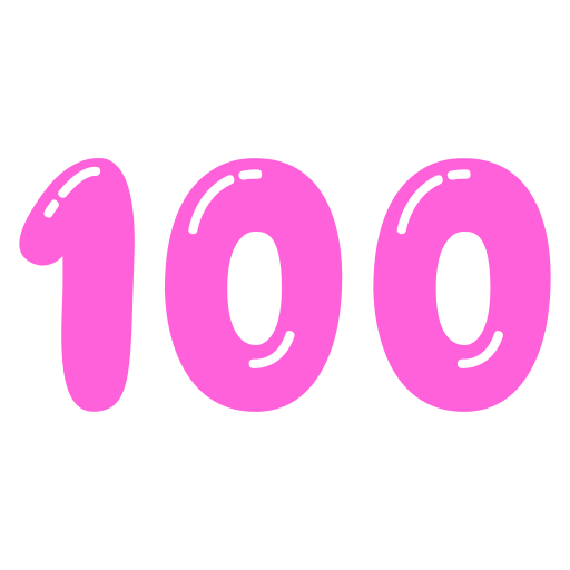 One hundred free icon