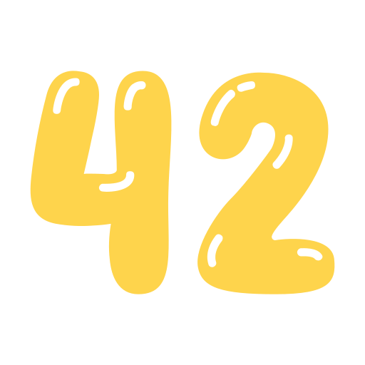 42 Icône gratuit 42 Icône gratuit