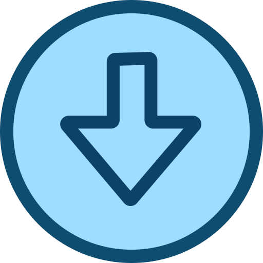 flecha hacia abajo icono gratis