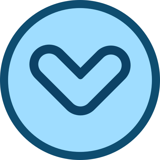 flecha hacia abajo icono gratis