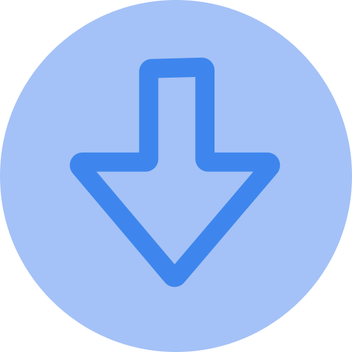 pfeil nach unten kostenlos Icon