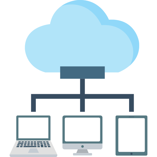 computación en la nube icono gratis