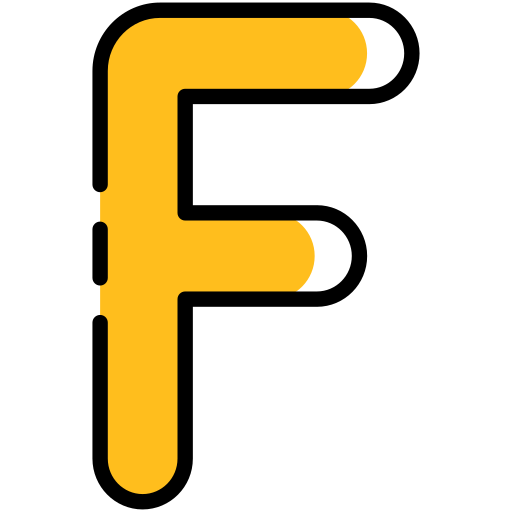 letra f icono gratis