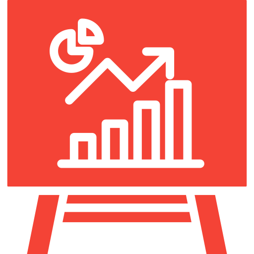 análisis de mercado icono gratis