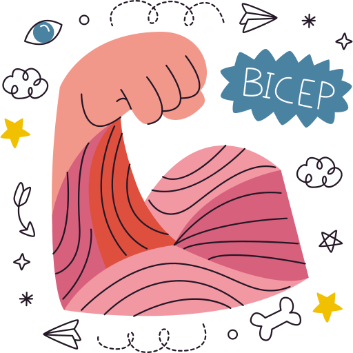 Bicep free sticker Bicep free sticker