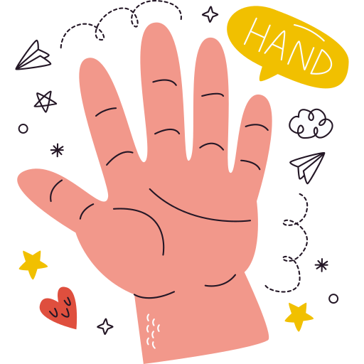 Hand free sticker Hand free sticker