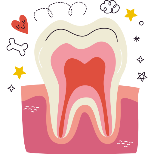 Tooth free sticker Tooth free sticker