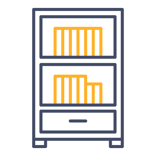 estante para libros icono gratis