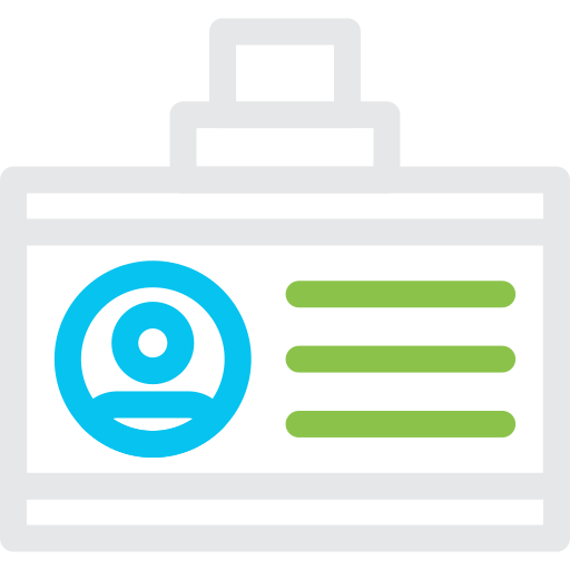 tarjeta de identificación icono gratis