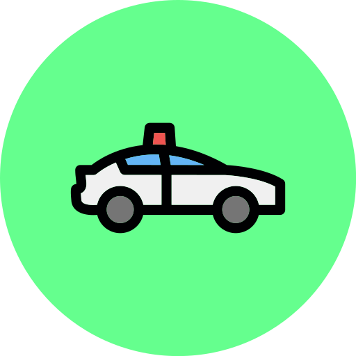 coche de policía icono gratis