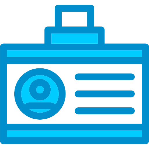 tarjeta de identificación icono gratis