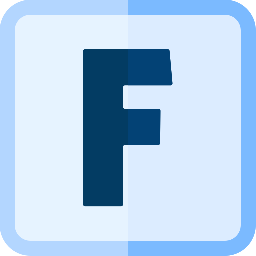 Letter f - Free education icons