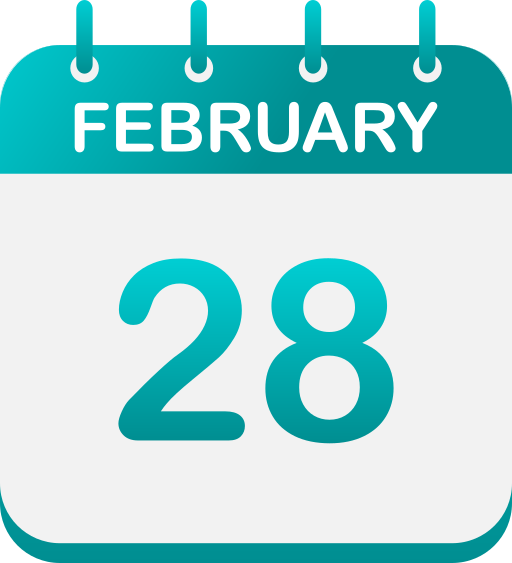 febrero 28 icono gratis