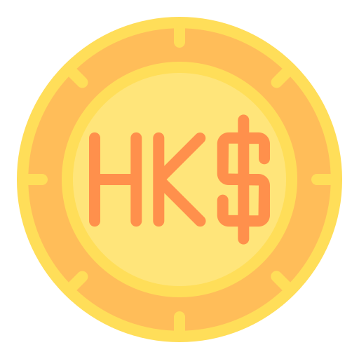 dolar de hong kong icono gratis