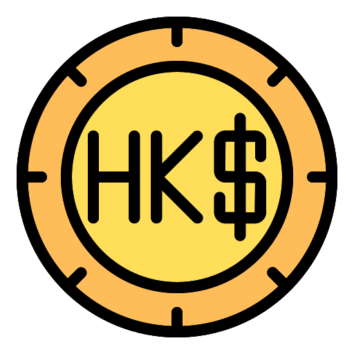 dolar de hong kong icono gratis